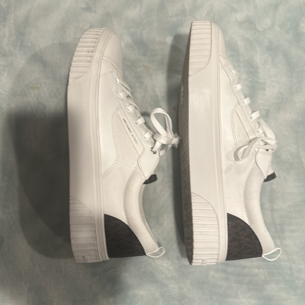 MK white and brown sneakers size 10 - Picture 4 of 6